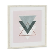 MoDRN Scandinavian Modern Triangles Framed Art Print