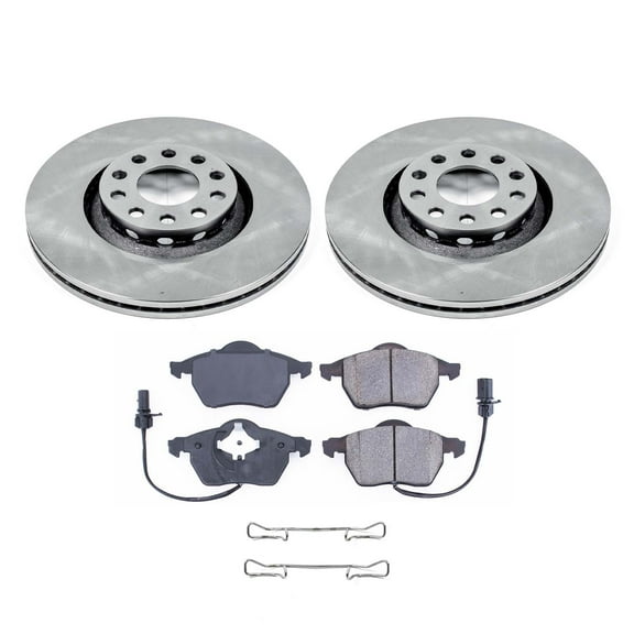 Ultimate Brakes Front Semi-Metallic Brake Pad and Rotor Kit with Hardware WM80758