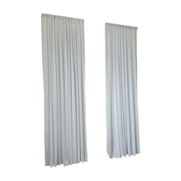 Cortinas de fondo para decoración de bodas, suaves y ligeras, 2 paneles para celebraciones, cumpleaños, eventos y fiestas.