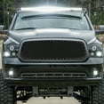 thumbnail image 2 of Spec-D Tuning Upper Main Grille Mesh Rivet Style Insert Black Compatible with 2013-2018 Dodge Ram 1500, 2 of 7