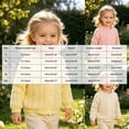 thumbnail image 4 of Gubotare Toddler Sweater Toddler Boys Girls Crewneck Cardigan Sweaters Long Sleeve Kids Button Cotton School Uniform Knit Tops Outwear 2T 3T (Yellow,2-3 Years), 4 of 9