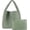 Ai Green, variant on Women Vegan Leather Hand-Woven Tote Handbag Fashion Shoulder Top-handle Bag All-Match Underarm Bag with Purse