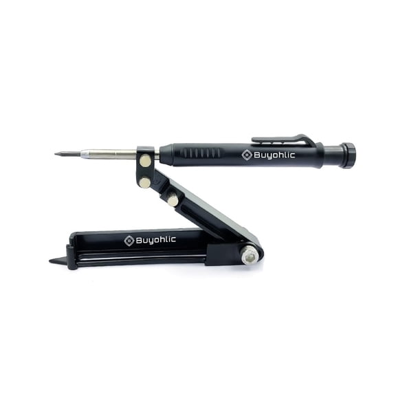 BUYOHLIC Aluminum Alloy Scribe Tool with Deep Hole Pencil Construction Multi-function Scribing Tool
