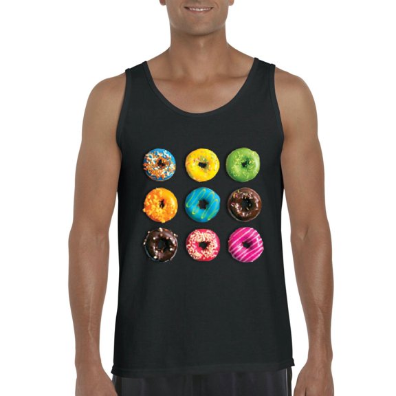 NIB - Men's Tank Top for Men - Love Food Donuts Doughnuts