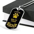 thumbnail image 3 of Wire Fox Terrier Dad Dog Necklace Stainless Steel or 18k Gold Dog Tag W 24" Dog Owner Lover, 3 of 11
