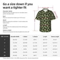 thumbnail image 4 of Fotbe Camouflage Dinosaur Hawaiian Shirt for Men Unisex Summer Beach Casual Short Sleeve Cotton Linen Button Down Shirts-XX-Large, 4 of 5