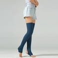 thumbnail image 4 of Cyglowse Women Teenagers Over Knee Thigh High 29.5" Leg Warmers Stirrup Thermal Long Yoga Ballet Dance Blue, 4 of 8