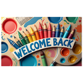 thumbnail image 3 of Back to School Classroom Banner Welcome Decoration Backdrop for School Supplies Classroom Teaching Space Party Props Background, 3 of 4