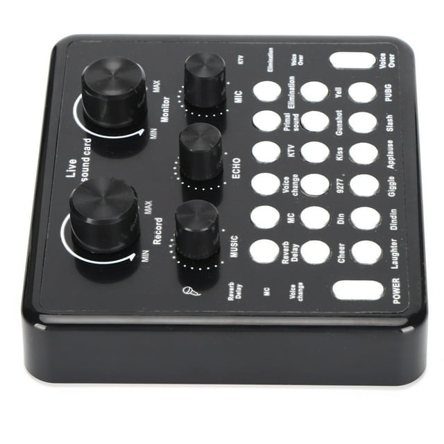 Conjunto de tarjeta de sonido Bluetooth V7, equipo de tarjeta de sonido de señal estable, Compatible con transmisión en vivo