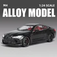 thumbnail image 1 of 1:24 M4 G82 Coupe Alloy Sports Car Model Diecast Metal Racing Car Vehicles Model Simulation Sound Light Collection kids Toy Gift black, 1 of 6