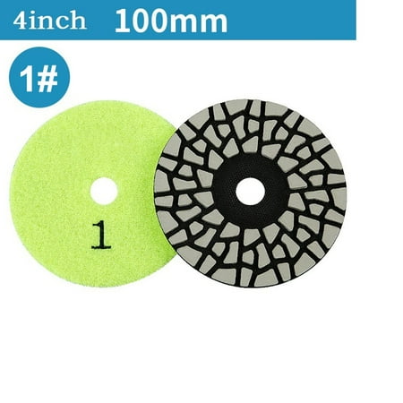 

Fule 1PC 4 Inch 100mm 4 Steps Dry Diamond Polishing Pads for Granite Polishing Tool