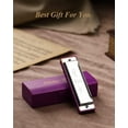 thumbnail image 6 of Eastar Major Blues Diatonic Harmonica 10 Holes C Key Beginner Harmonica for Kids Adults Students Purple, 6 of 7