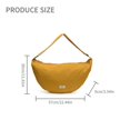 thumbnail image 3 of Women Dumplings Bag Cartoon Bear Shoulder Bag Simple Crossbody Bag Commuting Bag Large Capacity Messenger Bag for Travel Yellow, 3 of 4