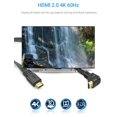 thumbnail image 4 of Urwoow Cable De Extensión Hdmi Macho A Macho Plano Y Delgado De Alta Velocidad Cable Convertidor Adaptador De Ángulo Recto De 270 Grados (1 Pie), 4 of 5
