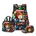 thumbnail image 1 of AFeng Upgrade 3PC-SET Set ROBLOX Virtual World Primary Secondary School Schoolbag Backpack Mochila Backpack Lightening Zipper Shoulder, 1 of 5