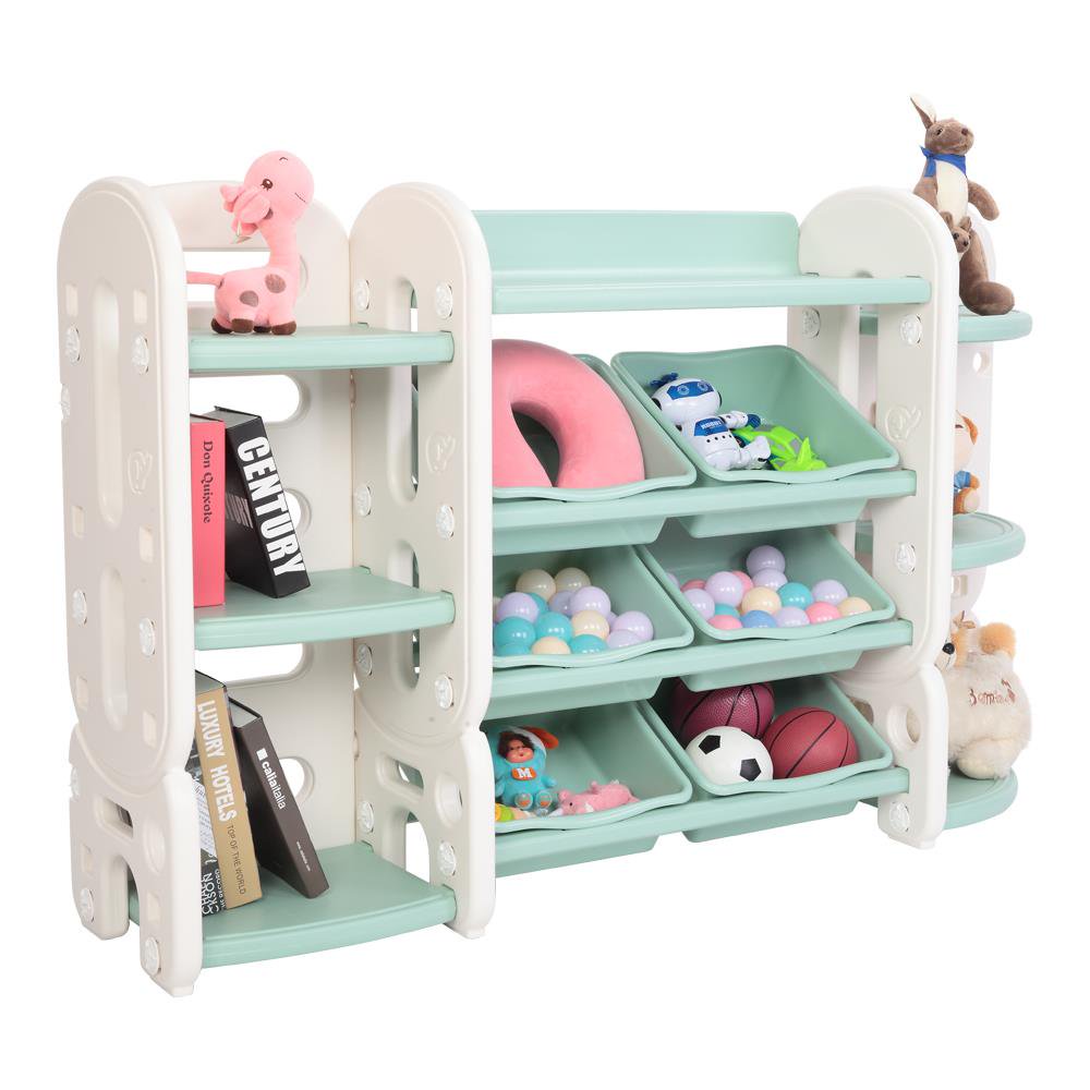 JOYMOR Kids Toy Storage Shelves Toy Box with Organizer,Bookshelf,Corner