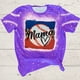 thumbnail image 2 of Mujeres verano casual moda sexy cuello redondo camisa tie-dye mama manga corta letras imprimir camisetas tops blusa Pompotops hkajfhjk464828, 2 of 3