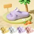 thumbnail image 6 of Xfvqtps Girls Slippers Cute Animals Rabbit Thick Bottom Soft Sole Non Slip Comfortable Breathable Indoor and Outdoor PVC Slippers Purple-01, 6 of 6
