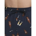 thumbnail image 6 of Ben Hogan Men's and Big Men's Set of Short Sleeve Solid Crew Shirt with Cold Drinks Conversational Deluxe Touch Sleep Lounge Pant, Size S-2XL, 6 of 7