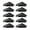 Black, variant on Heavy Duty E Track Rings Corrosions Resistant Cargo Fasteners Stabilization For Flatbed Enclosed Trailers Vehicles 10pcs