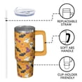 thumbnail image 3 of 30oz Halloween Tumbler with Straw and Lid Black Cat Skeleton Travel Coffee Tumbler Cup with Handle for Halloween Birthday Gifts, 3 of 5