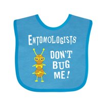 Inktastic Entomologists Bug White Text Boys or Girls Baby Bib