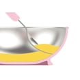 thumbnail image 4 of Kid Bowl Edison Friends Owl Non-Slip Stainless Steel Soup and Rice Bowl Yellow 8oz, 4 of 9