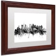 thumbnail image 2 of Trademark Fine Art "Tokyo Japan Skyline B&W" Canvas Art by Michael Tompsett, White Matte, Wood Frame, 2 of 4