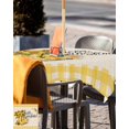 thumbnail image 5 of Outdoor Tablecloth with Umbrella Hole Zipper,Farm Yellow Sunflower Honey Bee Waterproof Zippered Table Cloth for Rectangle Tables,Country Plaid Vintage Linen Patio Table Covers for Indoor Pinic Party, 5 of 6