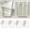 thumbnail image 5 of Light Green Lines Swag Valances for Windows, Kitchen Window Curtains Over Sink, Retro Minimalist Stripes Pattern Window Treatment Curtains for Living Room/Bedroom Curtains 2 Panel Sets 36"x45", 5 of 8