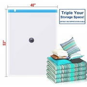 QQbed Premium 6 PACK Jumbo EXTRA LARGE Vacuum Seal Space Saver Durable Storage Packing Bags