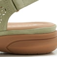 thumbnail image 7 of Orthopedic Sandals for Women OPen Toe Rhinestone Strap Breathable Arch Support Footbed Slingback Platform Walking Shoes Green Size 7.5, 7 of 7