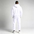 thumbnail image 4 of Garbnen Fleece Lined Mens Track Suits 2 Piece Set Casual Solid Hoodie & Sweatpants Set Workout Athletic Warm Plush Mens Track Suit White, 4 of 6
