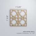 thumbnail image 3 of Ekena Millwork 7 3/8"W x 7 3/8"H x 3/8"T Extra Small Fleetwood Decorative Fretwork Wood Wall Panels, Red Oak, 3 of 3