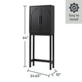 thumbnail image 6 of Better Homes & Gardens Juliet over-the-Toilet Space Saver Cabinet, 2 Adjustable Shelves, Black, 6 of 10