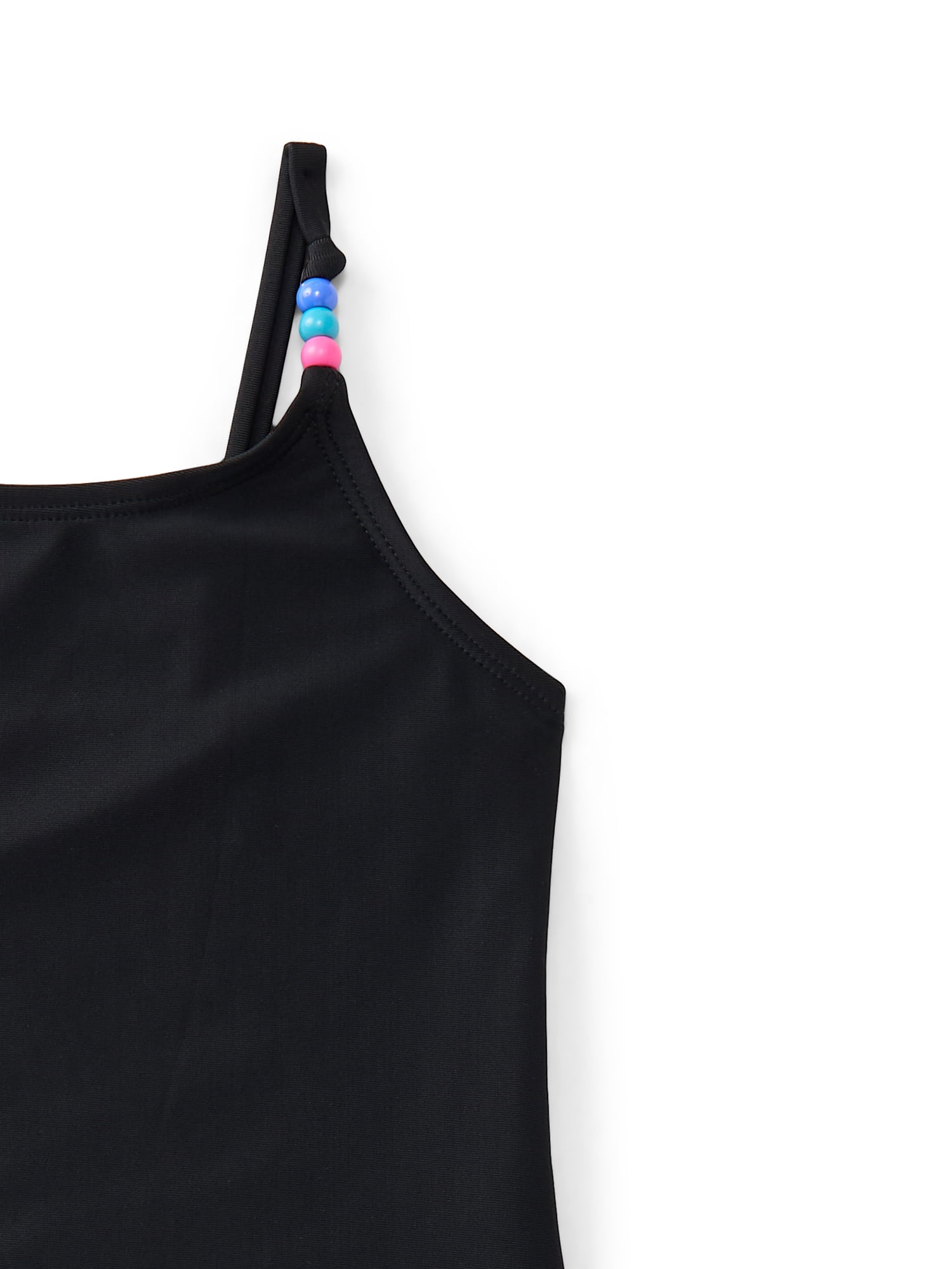 Wonder Nation Girls Everyday Tankini Swim Set with UPF 50+, 2-Piece, Sizes 4-18 & Plus