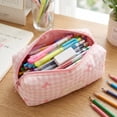 thumbnail image 5 of VORJELT Pencil Pouch Makeup Brush Bag - Versatile Organizer for , Travel, and Daily Use - Ideal Gift for and Teens Pink, 5 of 5