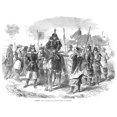 thumbnail image 2 of Japan Officer 1867. Na High Officer In The Japanese Army With Sword-Bearers In Armor. Wood Engraving English 1867., 2 of 4