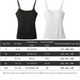 thumbnail image 5 of Women's Cami with Built-in Bra Adjustable Strap, 2 Pack Summer Sleeveless Tank Top Padded Camisole for Yoga, 5 of 6