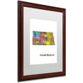 thumbnail image 2 of Trademark Fine Art "North Carolina State Map-1" Canvas Art by Marlene Watson, White Matte, Wood Frame, 2 of 2
