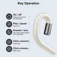 thumbnail image 4 of Auriculares Bluetooth sin tapones para los oídos, auriculares manos libres con cancelación de ruido y gancho para la oreja con micrófono, 4 of 5