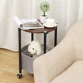 thumbnail image 3 of End Table with Storage Small Round Sofa Side Tables for Living Room, 3 of 7