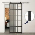 thumbnail image 5 of JUBEST 36in x 84in Frosted Glass Barn Door, Heavy Duty DIY Glass Sliding Barn Door Slab without Installation Hardware Kit, 5 of 8