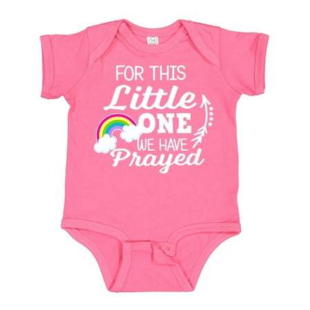 

Inktastic For This Little One We Have Prayed Gift Baby Boy or Baby Girl Bodysuit