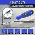 thumbnail image 6 of CARTMAN 12 Piece Magnetic Screwdriver Set - 6 Phillips and 6 Flat, Professional Cushion Grip Hand Tools Set, 6 of 9