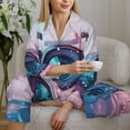 thumbnail image 6 of Uemuo Vintage Camera Splash Art Pattern Womens Pajama Sets,PJ Set for Women,Pajamas for Women Logo,Long Sleeve Pajama Set for Women,Soft Long Sleeve Top With Pants-Medium, 6 of 9