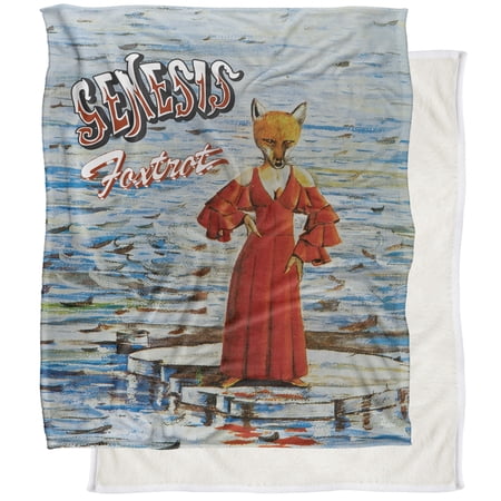 Genesis Blanket 50 x60 Foxtrot Silky Touch Sherpa Back Super Soft Throw Blanket Genesis Blanket 50 x60 Foxtrot Silky Touch Sherpa Back Super Soft Throw Blanket