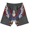 thumbnail image 2 of joogoo Kids Boys Swim Trunks Cool American Eagle Beach Board Shorts Drawstring Swimsuit Kid Teen XL, 2 of 6