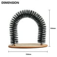thumbnail image 3 of Cat Hair Brush Scratcher Cat Toy Automatic Tickle Cat Supplies 2 In 1 Arch Cat Self Groomer Tool, 3 of 9