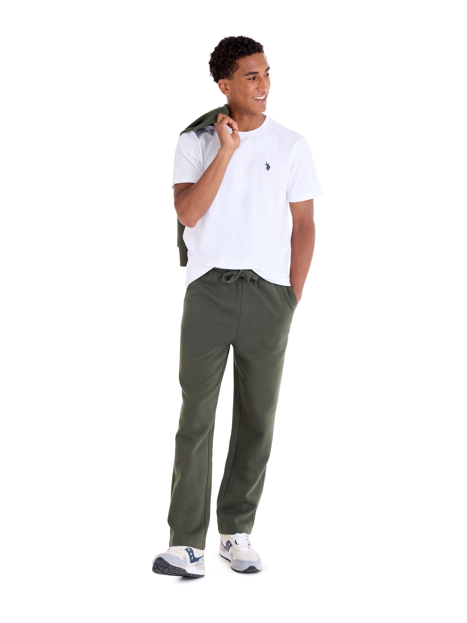 U.S. Polo Assn. Men's Everyday Open Bottom Fleece Jogger